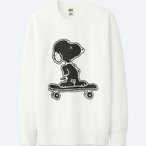 KAWS X PEANUTS WHITE SWEATSHIRT